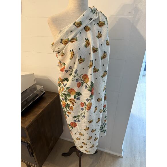 Farm Rio tropical pareo scarf cover-up with tassels - Picture 4 of 10